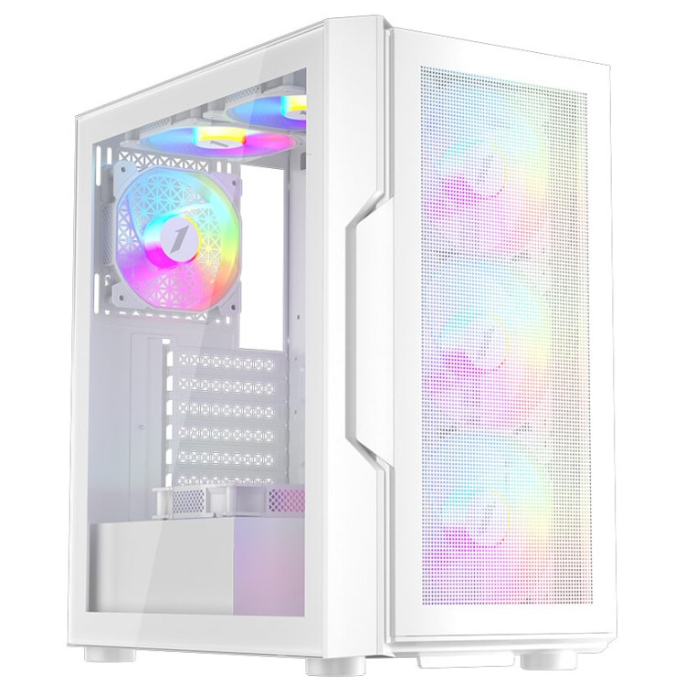 1st Player T7-P ATX Case 4xARGB Fans (White)