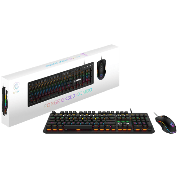 MSI Forge GK300 Gaming Keyboard (Blue Switch Mechanical) & Mouse Combo