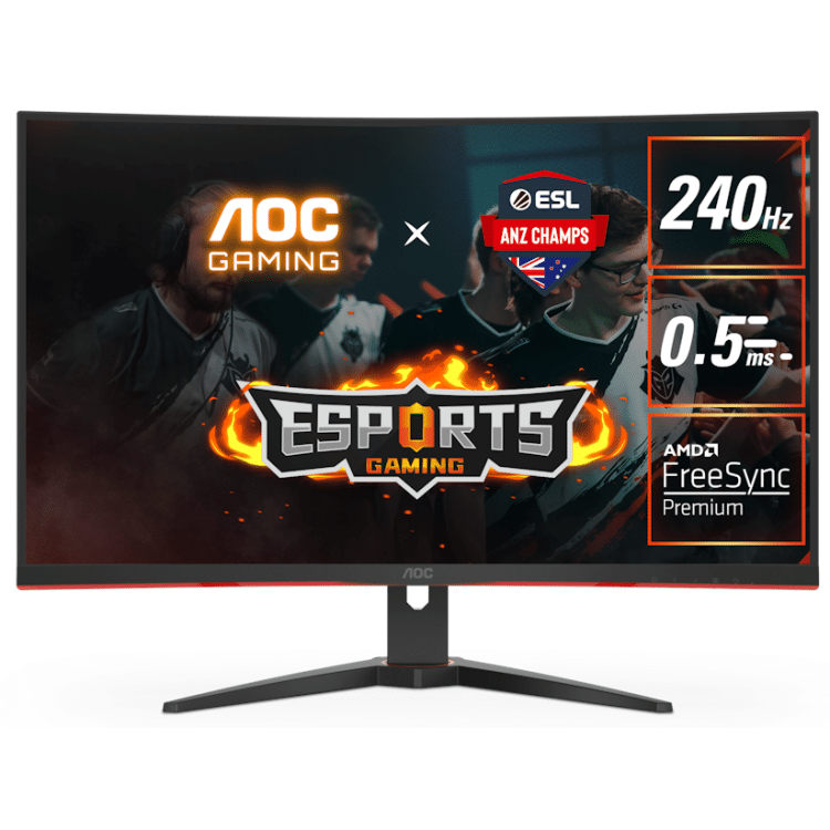 32" Monitor AOC C32G2ZE 240Hz 0.5ms 1920x1080 FHD Curved