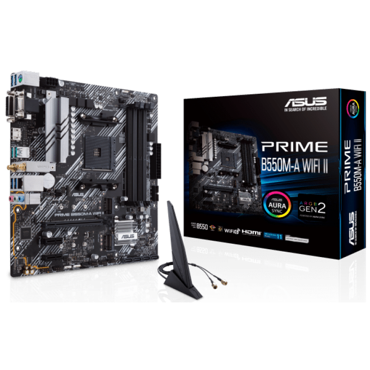 ASUS Prime B550M-A (Wi-Fi) II mATX Motherboard