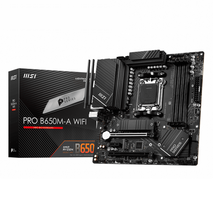 MSI B650M-A Pro AX WiFi DDR5 mATX Motherboard (4 DIMM)