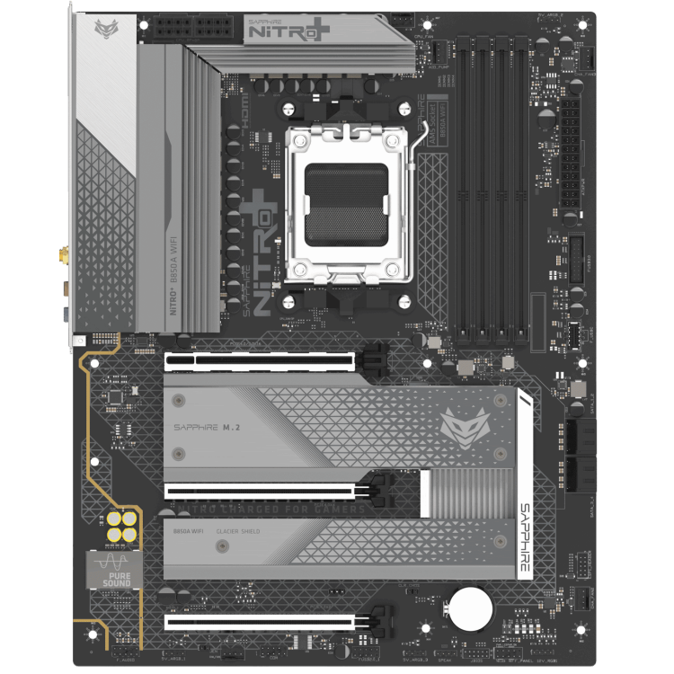 Sapphire Nitro+ B850A WiFi7 DDR5 ATX Motherboard (4 DIMM)