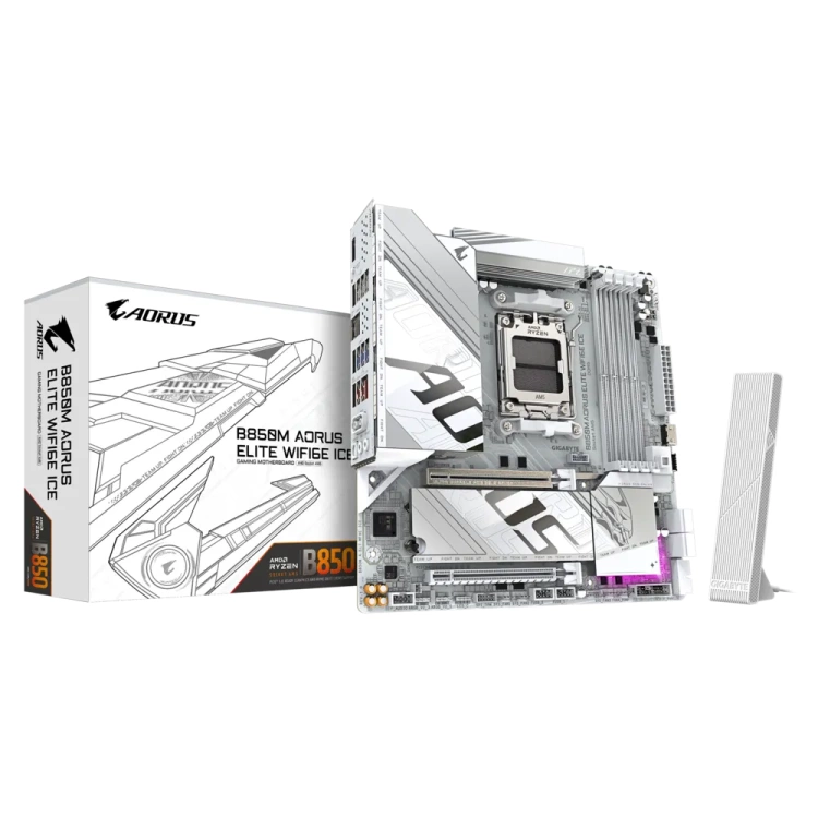 Gigabyte B850M Aorus Elite ICE WiFi6E DDR5 mATX Motherboard (4 DIMM)