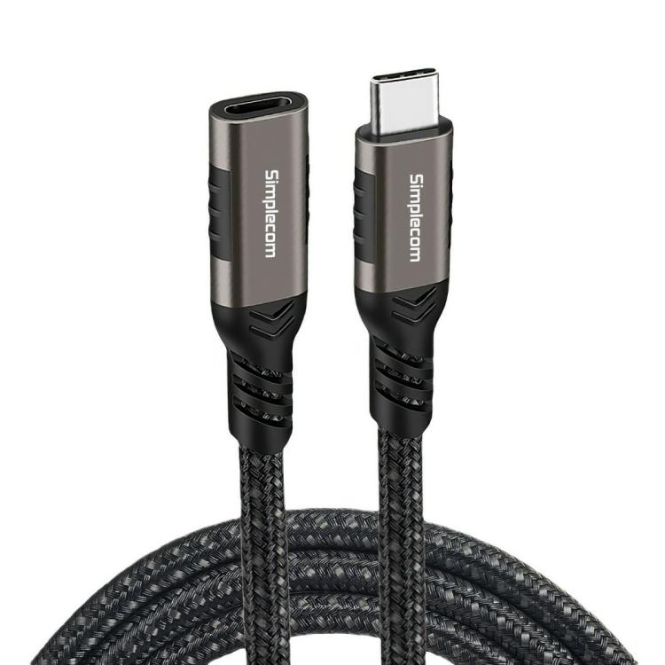Simplecom USB-C Type-C 2m Male to Female Extension Cable (Fast charge/PD 100W)