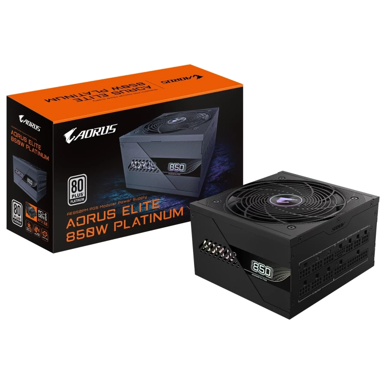 Gigabyte Aorus Elite 850W (16-pin RTX4000) 80+ Platinum Power Supply, Modular