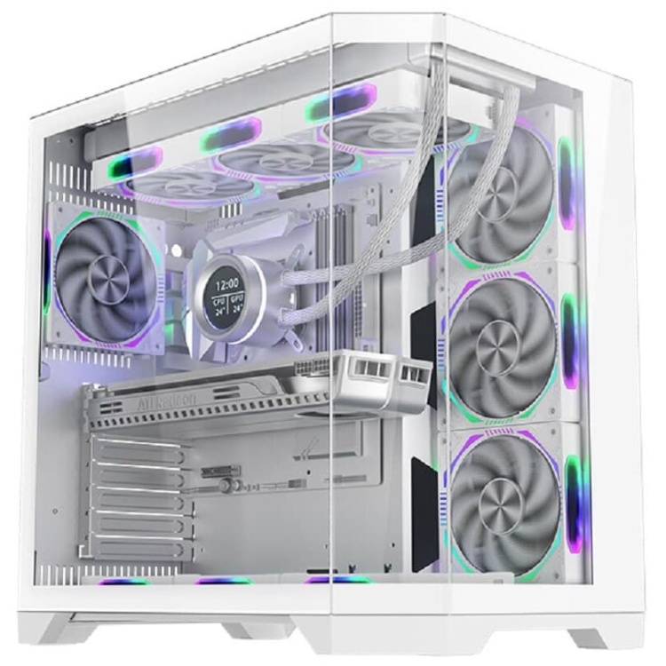 Crox K Dreamer Plus White ATX Case (7xARGB Fans)