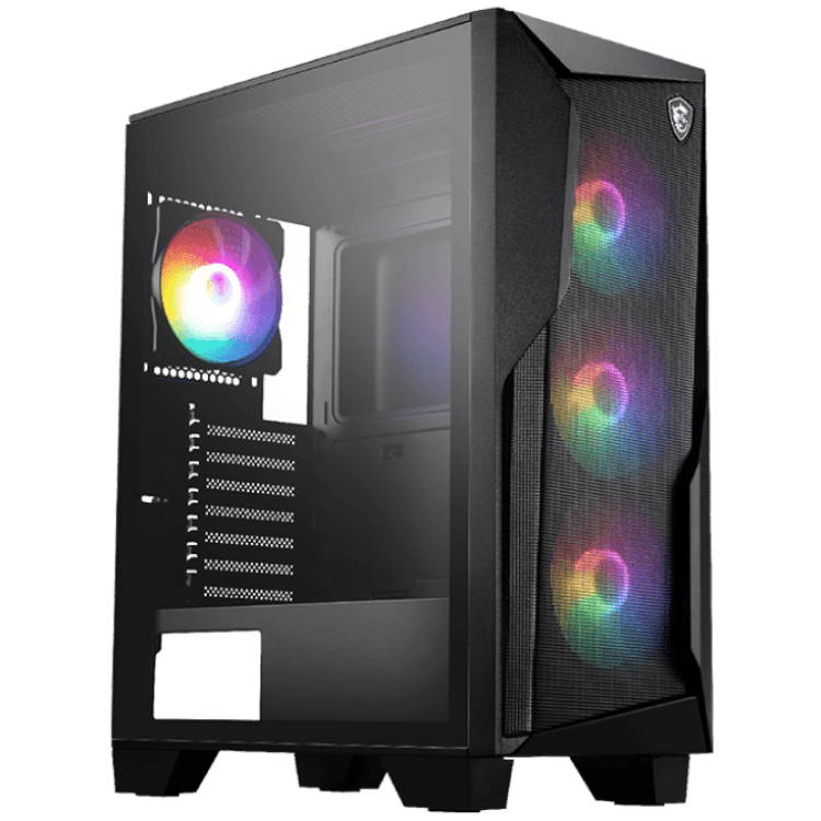 MSI MAG Forge 130A Airflow ATX Case (4xFixed LED Fans)