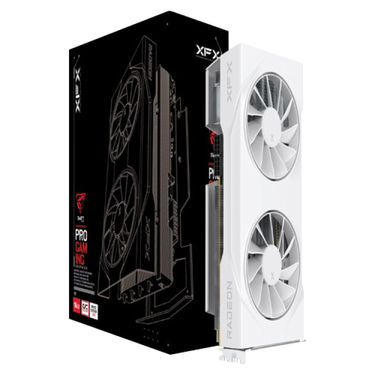 XFX Swift Radeon RX 9070 White Dual OC 16G GDDR6 Graphics Card