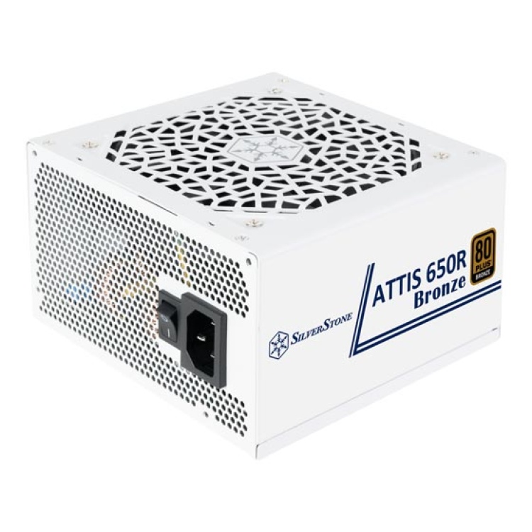 Silverstone ATTIS 650W White ATX Power Supply (80 Plus Bronze)