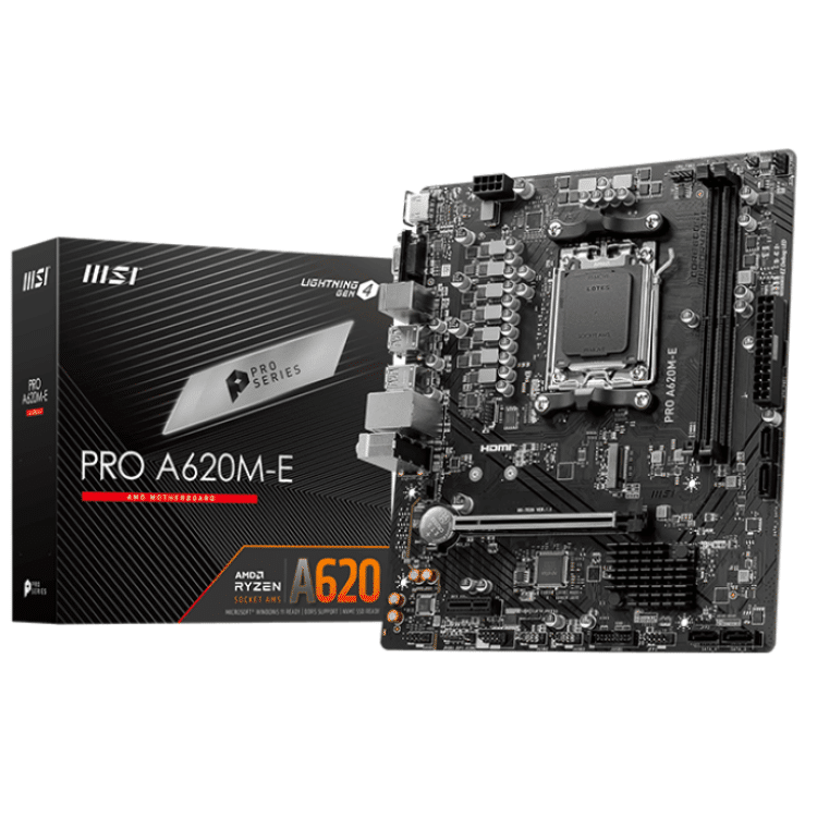 MSI A620M-E Pro DDR5 ATX Motherboard (2 DIMM)