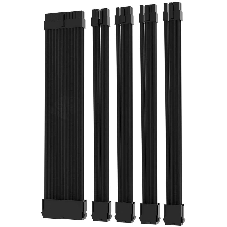 Sleeved Cable Kit (C) 1xATX, 1xEPS, 3xPCIe (Black)