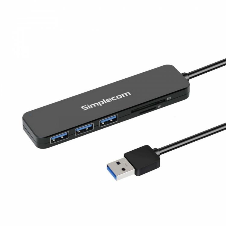 Simplecom 3 port USB 3.0 Hub with MicroSD Card Reader (CH365)
