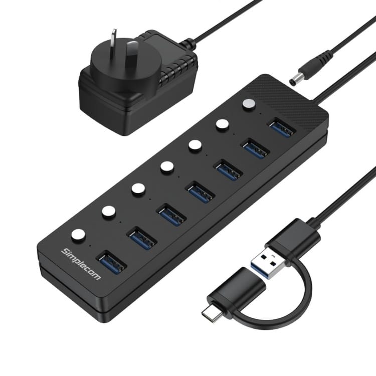 Simplecom 7 port USB 3.0 Hub (CH375C)