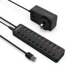 Simplecom 10 port Switched USB 3.0 Hub with 48W Power Supply (CHU810)