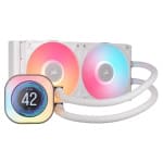 Corsair iCUE Link TITAN 240 RX LCD Display 240mm AIO with 2xRX120 fans (White)