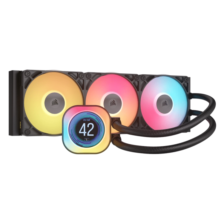 Corsair iCUE Link TITAN 360 RX LCD Display 360mm AIO with 3xRX120 fans (Black)