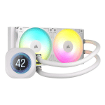 Corsair Nautilus 240mm LCD ARGB Liquid Cooler 2xRS120 ARGB fans (White)