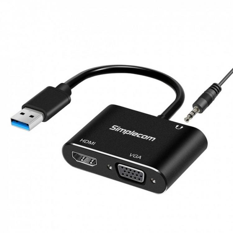 Simplecom USB 3 to HDMI and VGA Display Adaptor (DA316A)