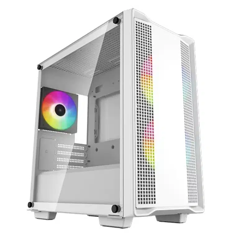 Deepcool CC360 mATX Tower Case with 3xARGB Fans (White)