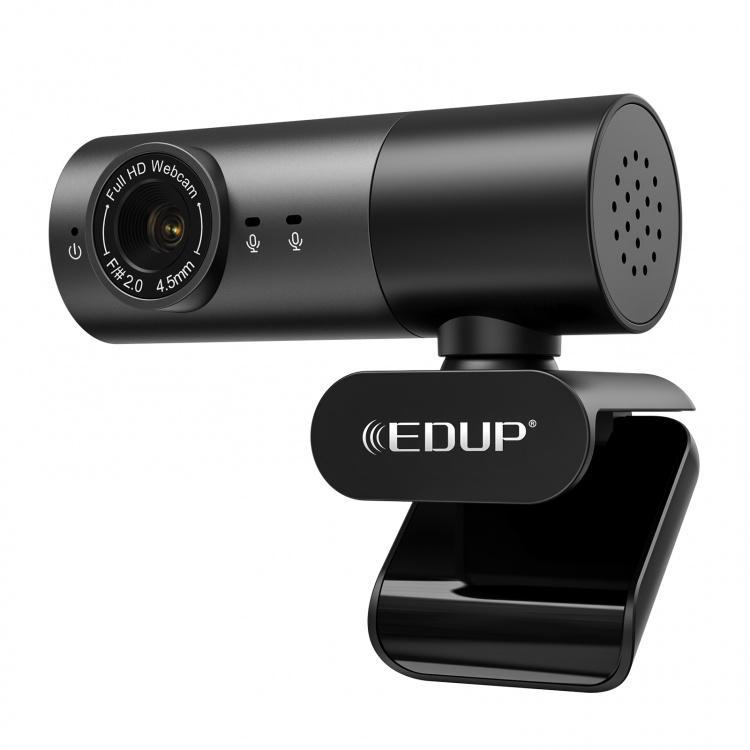 Edup 1080p Webcam with microphone for PC (USB)