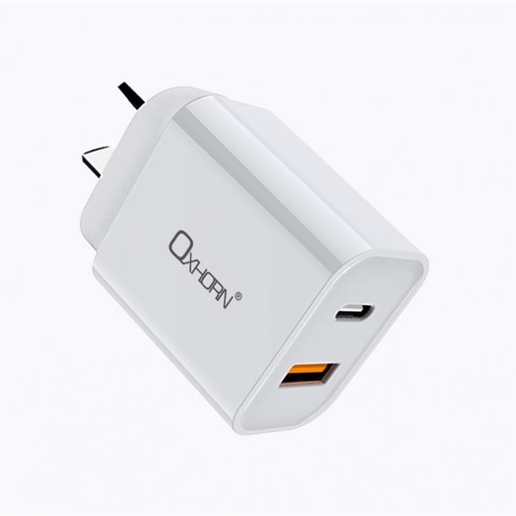 Oxhorn 20W USB-C and USB-A Charger (Laptop, Tablet, Phones)