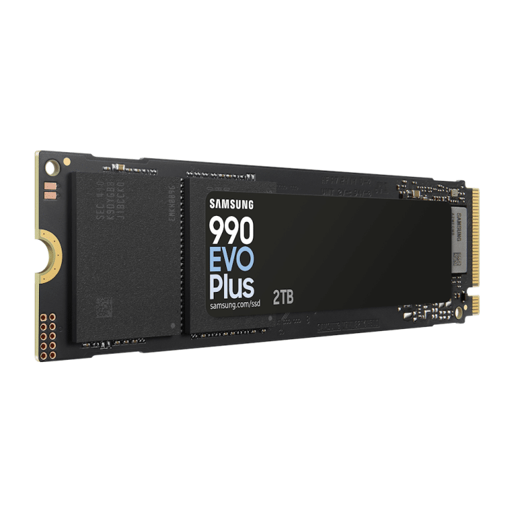2TB M.2 NVMe SSD (Samsung 990 EVO Plus) Gen5/4 up to 7250/6300Mbps