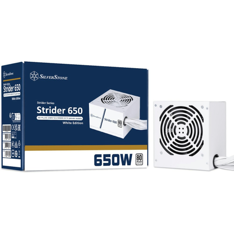 Silverstone Strider 650W White ATX Power Supply (80 Plus)