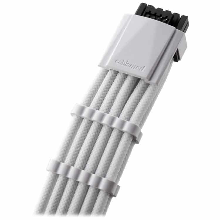CableMod Sleeved 12VHPWR Cable (White) for RTX40x0 (Corsair PSU only)