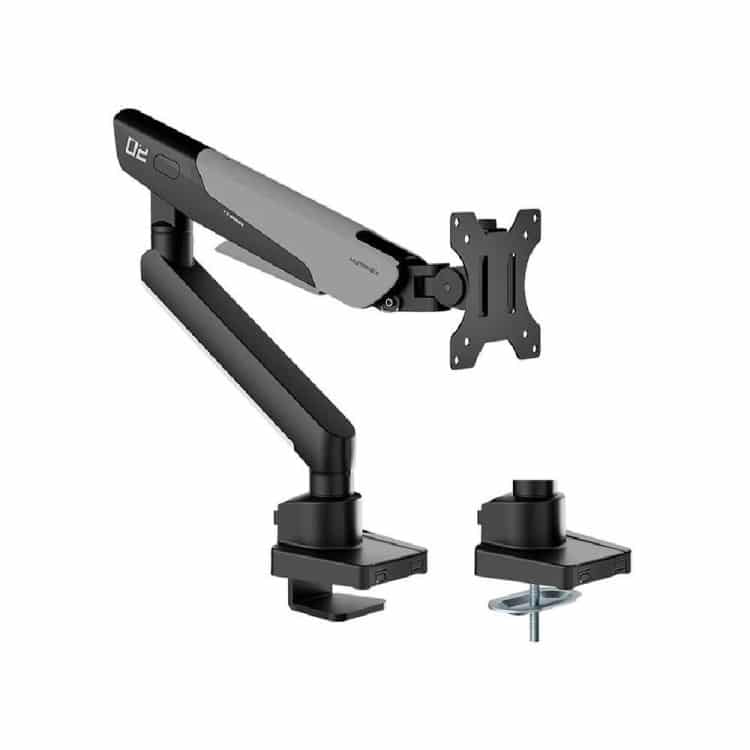 Humanmotion TX02-1G Stealth Mecha Single Monitor Arm (Fits 17-40")