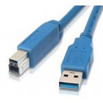USB 3.0 Cable 2m A-B (Blue) for Printer/Scanner/Monitor/Docking Station